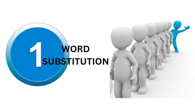 One word substitution